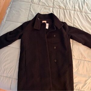LOFT Black Pea Coat